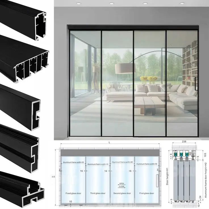 Slim Frame Sliding Doors